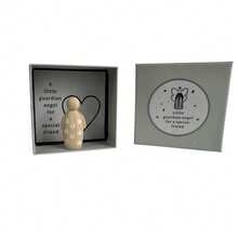 1 Pc Guardian Angel, Fun Friendship Gift, Solid Wood Carved Angel Ornament, Perfect Birthday Gift For Female Friends, Best Friends, Colleagues, Sisters, Classmates, Men & Women, Him & Her - Guardian Angel - View 3