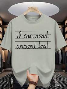 Spring Clothes Pure Cotton Men's Round Neck Short Sleeve T-Shirt Loose And Comfortable Summer - Black - View 9