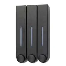 1 件壁挂式高端皂液器，420 毫升，单/双/三泵可选家居浴室装饰秋季装饰返校 - 銀色 - 查看 15