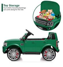 Vehiculo Eléctrico Infantil 12V, Doble Tracción, Motor 25Wx2, Batería 4.5AH, Estructura de Plástico y Metal, Diseño tipo Todo Terreno - Verde - Verde - Ver 4