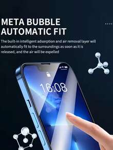 2pcs - Ultra-Clear Tempered Glass Screen Protector, Compatible With IPhone 17 Pro Max/17/16 Pro Max/16 Pro/16 Plus/16E/16/15 Pro Max/14 Pro/13/12 Mini/11/Xs Max/XR Series. High Quality, Full Coverage, Anti-Fingerprint, Anti-Drop, Anti-Scratch, 9H+ Hardness, Compatible With Phone Cases. - Clear - View 5