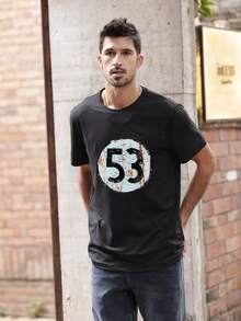 Versatile Casual Loose Fit Short Sleeve T-Shirt With Fun Racing Design Print, For Vacation, Work And Everyday Wear - Yellow - View 2