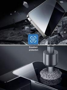 4pcs Full Screen Tempered Glass Privacy Screen Protector, Compatible With IPhone7/8/X/XR/11/12/13/14/15/16/17 Series, Anti-Fingerprint, Waterproof, Anti-Scratch, Sensitive Touch And Smooth Feel, 9H Hardness Glass, Anti-Collision, Anti-Drop - Black - View 8