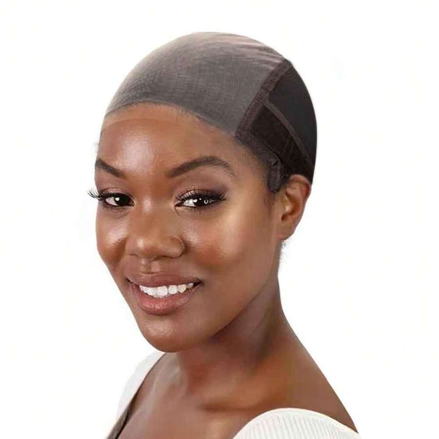 1 Pc 9x6 Lace Wig Grip Cap For Glueless Wig - màu nâu - Xem 1