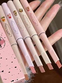 哑光咖啡色唇线笔，高显色度，持久不脱妆，顺滑易涂，哑光妆效，适合女性和女孩，冬季必备，Y2K时尚单品，生日、情人节礼物佳选，派对必备，最佳颜色 - 彩色 - 查看 9