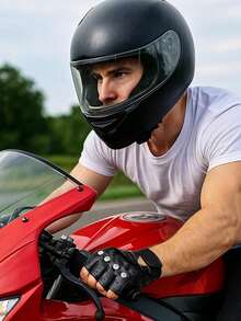 Bolt Street Dance Gloves - Punk Style Fingerless Gloves, Loose Fit Motorcycle Rock Style - Multicolor - View 5