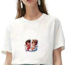 1片/2片/3片装红白精灵热转印贴片，持久耐用熨烫贴纸，适用于DIY T恤、连帽衫、牛仔裤、卫衣、背包、夹克、手提包、枕头等。 - L - 查看 5