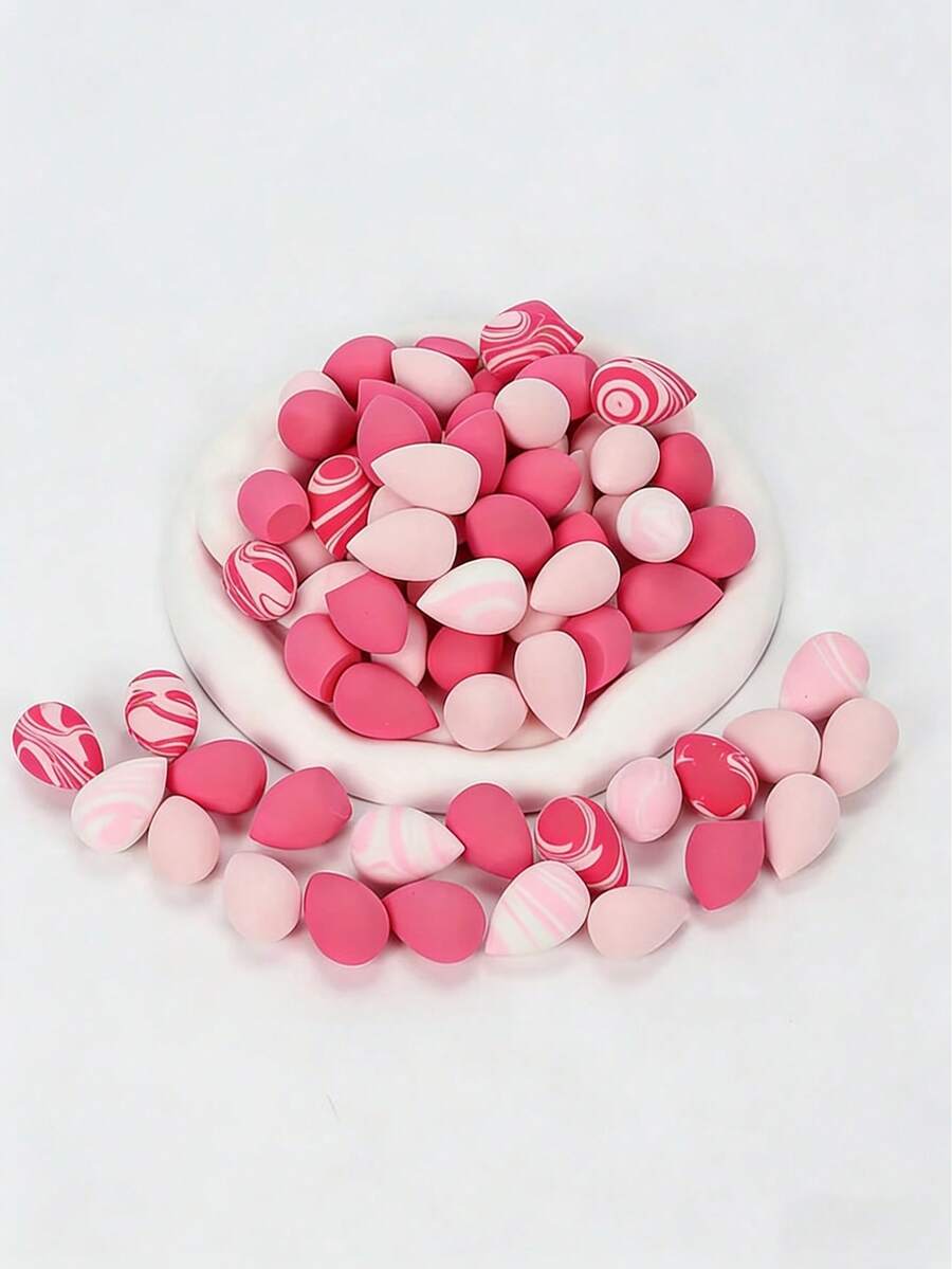 10/30/50/100pcs Ultimate Versatile Mini Makeup Sponges, Full Face Makeup Blending Cosmetic Sponges, Suitable For Foundation, Powder, Concealer, Blush, Soft And Easy To Apply, Ideal Makeup Tools