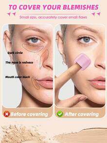 59PCS Makeup Tools Set Including:20PCS Makeup Brush Set+1pc Storage Bag+1pc Hairband+2PCS Hand Bowl Strap+3PCS Facial Cleansing Sponges+2PCS Makeup Brush Cleaning Tools+6PCS Makeup Sponges+6PCS Triangle Powder Puffs+6PCS Mini Makeup Sponges+12PCS Mini Air Cushion Powder Puffs ﻿ - Multicolor - View 7