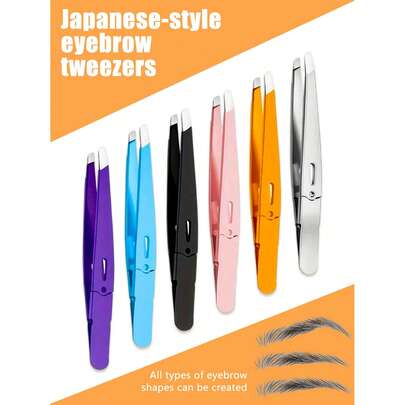 Bộ 3 nhíp hợp kim chống gỉ cao cấp, độ chính xác cao, phù hợp cho cả nam và nữ, đa chức năng, có thể dùng để tạo hình lông mày, tỉa lông mặt và loại bỏ lông cứng đầu.