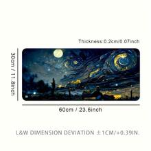 1个超大加长游戏办公鼠标垫 - 加厚防滑橡胶底座桌垫，适合游戏玩家，边缘精密缝合，可水洗 - 电脑和笔记本电脑的理想礼物。办公桌配件 桌面配件 办公用品 办公配件 鼠标垫 书桌鼠标垫 桌面装饰 - 鼠標墊 - 查看 8