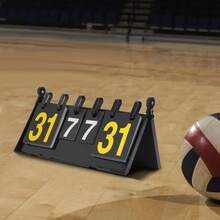 SENDERPICK 4-Digit Portable Flip Scoreboard Multi-Function Scoreboard Scoreboard - 黑色 - 查看 9