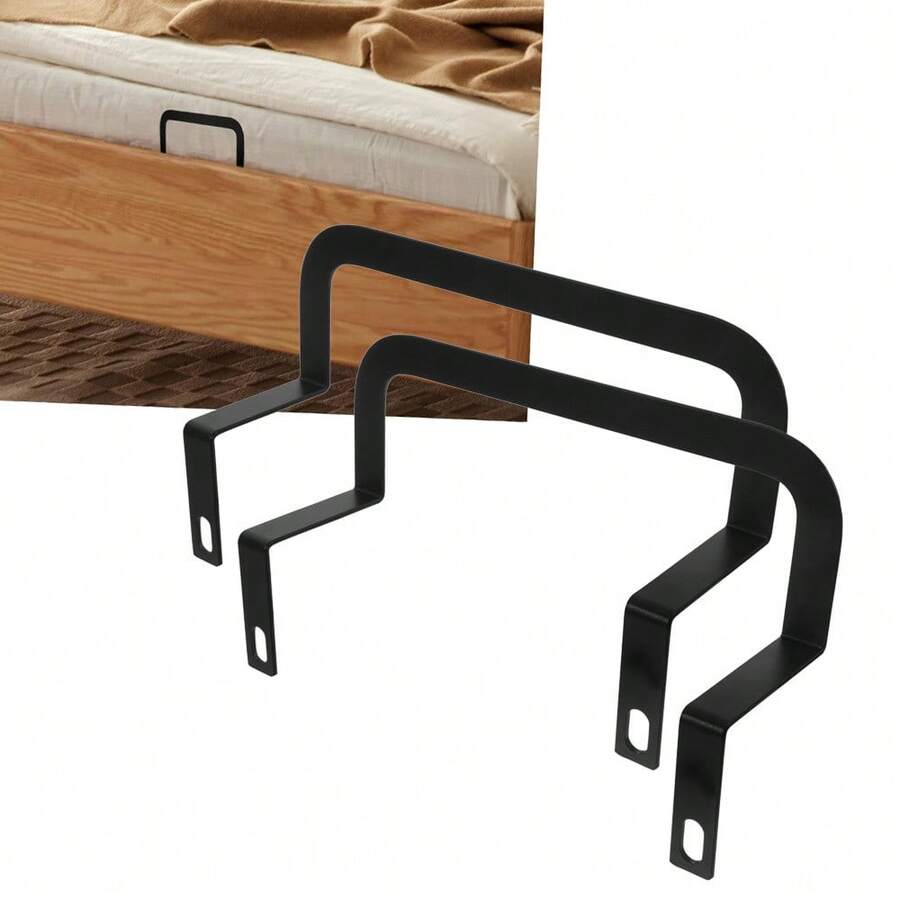Mattress Slide Stopper Bed Frame Brackets Slip Fastener For Mattress Stopper Furniture Sliding Prevention - Black - View 1
