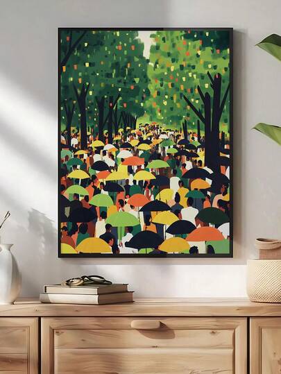 1pc African American Poster, Juneteenth Picnic Art, Modern Black Art Prints, Painting Of Black American, Black People Wall Art, Afrocentric Art, The Ideal Gift For Friends, Bedroom Art Print, Living Room Decor, Office Decor, Kitchen Decor, Bathroom Decor, Wall Arts, Wall Decor, Home Decor, Room Decor, Canvas Wall Art, Posters, Wall Art With Frame, Optional Frame ﻿