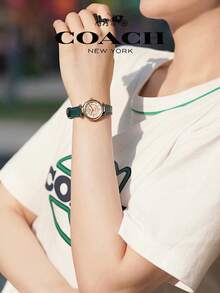 Coach Cary Green leather Strap Women's Watch - 綠色 - 查看 3
