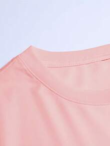 Men's Loose Casual T-Shirt - Hawaii Beach Fashion Short Sleeve Top - Pink - View 3