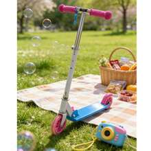 Foldable Kick Scooter, Suitable As A Gift For Children's Day - Multicolor - View 1
