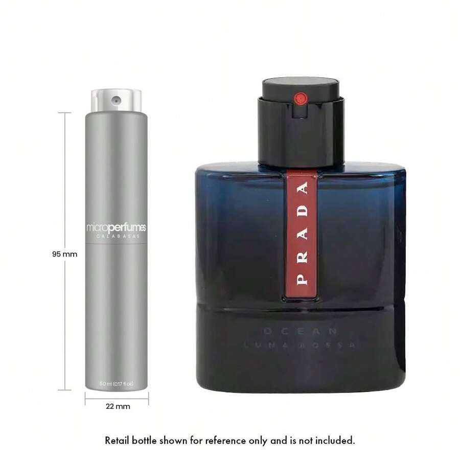 Prada Luna Rossa Ocean EDT - 5ml Travel Spray, Men's Cologne, Fresh Aquatic Blue, Long-Lasting - Tươi - Xem 1