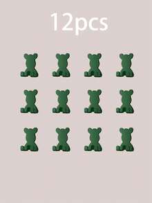 4pcs Happy Bear Plastic Wall Hooks, Cute Design With Practical Storage Function, Strong Load-Bearing And Stable, Easy To Hang Razors, Towels, Toothbrush Cups And Other Small Items. Simple Installation Without Damaging Walls, Suitable For Bathroom, Kitchen, Bedroom And Other Scenarios, Multiple Sizes Available For A Tidy And Adorable Life! - Multicolor - View 43