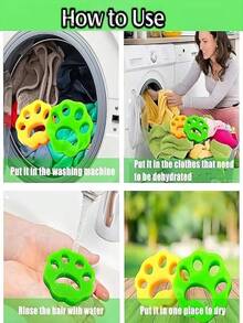 2 Pcs Pet Hair Remover For Laundry & Furniture, Multi-Surface Pet Hair Removal Tool, Reusable Dog Hair Remover For Couch, Efficient Cat Hair Remover For Home Cleaning, Quickly Removes Pet Fur & Lint Color Random - 隨機 - 查看 7