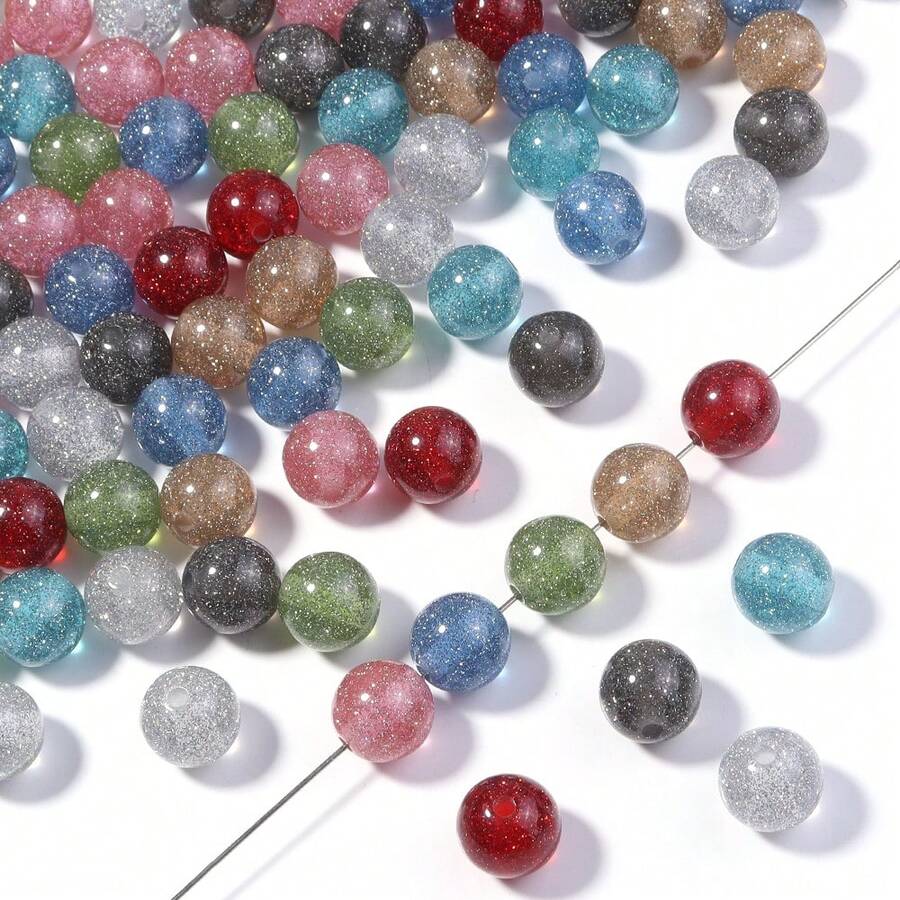 20 piezas de cuentas de galaxia de 12 mm súper brillantes, cuentas estelares brillantes para hacer joyas y decoraciones del Día de San Valentín, adecuadas para collares, pulseras, encantos de bolso, correas de teléfono
