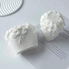 Multi-Functional Rattan Flower DIY Handmade Fragrance Plaster Silicone Mold For Home Use - White - View 6