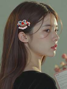 2pcs Faux Pearl Charm Bird Decor Hair Clip Elegant,Hair Accessories,Hair Barrettes Hair Clips Hair Claws, School Stuff, Head Accessories - Gold - View 14