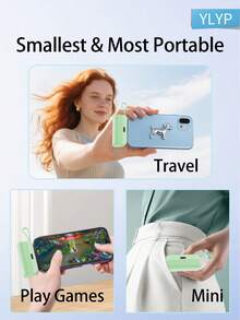 YLYP Mini Pocket Charger, 5000mAh Ultra-Compact Power Bank, Travel Essential, Plug-In Battery Pack, Wireless Phone Charger For IPhone 14/14Pro/13/12/11/X/8/7/6 Plus And Android Galaxy Phones - Recolor - View 11