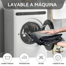 Juego de Fundas para Sofá Capitonado 3 Piezas – Protector Lavable Impermeable Antimanchas y Antidesgarros, Tejido Súper Suave con Correas Ajustables, Perfecto para Proteger Muebles en Sala, Departamento o AirBnB - Gris Claro - Ver 4