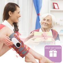 无线腿部按摩器，三种模式，包括气压按摩和加热，提供加热小腿和足部按摩，三种强度可调，单腿适用，2000mAh电池 - 彩色 - 查看 7