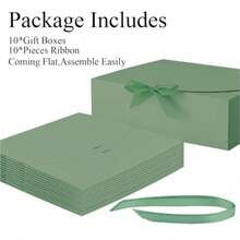 PartyGiftsandbeyond - Cajas de regalo con tapas para regalos paquete de 10 cajas de propuesta de dama de honor para bodas compromisos despedida de soltera regalo de fiesta - sg - Ver 2