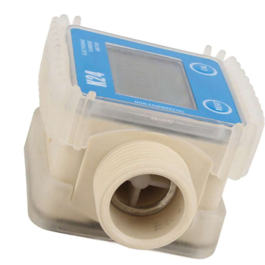 K24 LCD Turbine Digital Fuel Flow Meter Widely Used for Chemicals Water - Azul - Ver 1