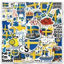 62PCS Swedish Stickers Aesthetics Stickers Scrapbooking, Diary, Laptop, Bumper, Skateboard, Water Bottle, Computer, Phone Greeting Cards, Photo Albums, Furniture, Stickers - Multicolor - View 11