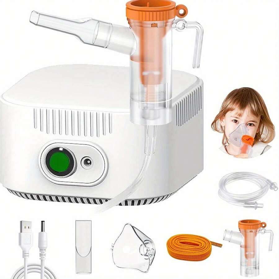 FDA Cleared Handheld Respiratory System Nebulizer, Portable Nebulizer, Suitable For Home, Office, And Travel Use - White - View 1