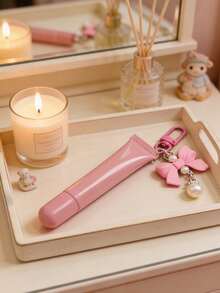 Lippenglossspender mit Schlüsselanhänger Fliege mit Perlenanhänger, nachfüllbarer Lippenglossspender, leere Puder Foundation Concealer Verpackung, weiche Lippenglosstube zum Zusammendrücken, multifunktionaler Lippenstift Nachfüllbehälter, zusammendrückbare weiche Tube, Must-Have für Modebewusste, einzigartiges Geschenk für Freundin, Geliebte, Braut, Brautjungfer, Familie, geeignet für Reisen, Valentinstag & Festtagsgeschenke - Verschiedenfarbig - Übersicht 9