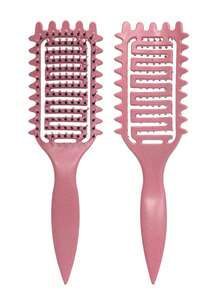 2035-brushes Cepillo rizador, adecuado para peinar, dar forma y fijar el cabello rizado, tanto para hombres como para mujeres, se puede usar en cabello seco o húmedo - Multicolor - Ver 27