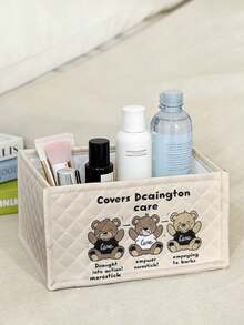 Giỏ đựng đồ để bàn in hình, Giỏ sắp xếp đồ dùng trên bàn, Giỏ đựng cọ trang điểm và đồ dùng chăm sóc da, Đồ trang trí bàn làm việc, Hộp đựng mỹ phẩm, Giỏ dã ngoại di động, Quà tặng - Nhiều màu - Xem 2