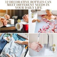 [Free Shipping]12 Pcs Glass Holy Water Bottles 0.5 Floz Embossed Catholic Baptism Favor Chris 1tian Water Container Bulk For Guest Communion Chu 1rch Gift Wedding Decor(Gold,Immaculate Heart Of Mary) - 聖母無玷聖心 - 查看 7