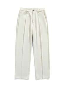 男士休闲商务正装裤，时尚简约百搭西装裤 - 卡其色 - 查看 4