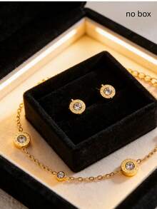 1件复古奢华男女通用罗马数字圆盘手链，细链几何圆形手链，优质电镀，防褪色，简约优雅，适合度假、音乐节、旅行、珠宝佩戴，多功能礼品，节日配饰，时尚度假配饰 - 金黃色 - 查看 7