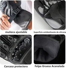 Guantes de Motocicleta para Invierno, con Pantalla táctil, Impermeable, Resistente al Viento, Térmicos para Nieve, Ciclismo, Correr, Motocicleta, Conducir - Hombre y Mujer - Negro - Ver 12