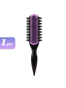 Set de peinado de 1/2/3/4/5/6/11/12 piezas: Nuevo diseño de peine de 9 filas, dientes de peine rizado desmontables, peine de peinado mejorado, botella de spray de 200 ml con excelente sellado y diseño antifugas, kit de herramientas de cepillo de bordes para el cabello, accesorios de belleza para el cabello para el hogar, verano, vacaciones, viaje - Multicolor - Ver 17