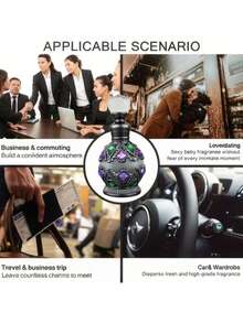 1瓶15毫升高端香薰精油，水晶瓶身，小型可填充香薰瓶，假日旅行香氛分装瓶，复古迪拜风格，母亲节礼物，女士礼物，情人节礼物，家居生活 - 彩色 - 查看 6