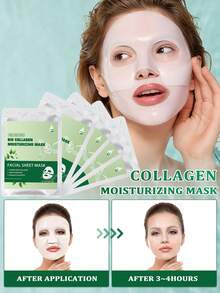 5片装胶原蛋白面膜，深层补水，富含胶原蛋白，提升肌肤光泽和柔滑度，告别干燥暗沉肤色，面部护理 - Collagen - 查看 1