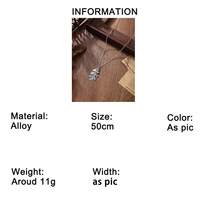 1件银色橡树叶吊坠项链，灵感源自《游侠学徒》，适合日常佩戴 - 銀色 - 查看 5