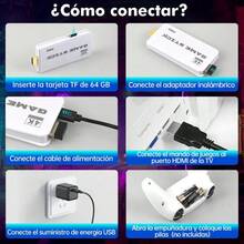 Nueva Consola Retro para 2026 - Consola retro con 64 GB de memoria integrada, Consola Retro Game Stick 4k, Consola de Videojuegos Retro, Videojuegos  4K con Doble Mando Inalámbrico 2.4G, Más de 20000+ Juegos Integrados, Consola Regalo para Niños y Adultos - Blanco - Ver 9