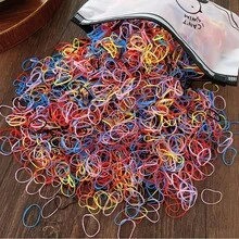Kit Of 1000 Casual Silicone Elastic Bands - COLORIDO ALEATORIO - 查看 2