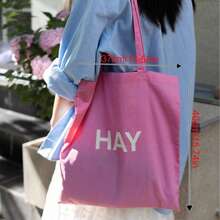 Summer Vacation Artistic INS Letter Fresh Canvas Bag, Shoulder Tote Bag For Women - Multicolor - View 3