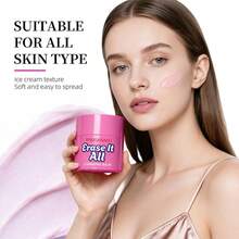 Bálsamo desmaquillante limpiador, crema limpiadora facial giratoria, textura de gelatina no grasa, limpieza dual - Rosa Roja - Ver 1