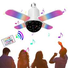 Ventilador de Techo LED Inteligente con Bluetooth | Altavoz RGB Regulable, Control por App y Mando a Distancia - Blanco - Ver 8